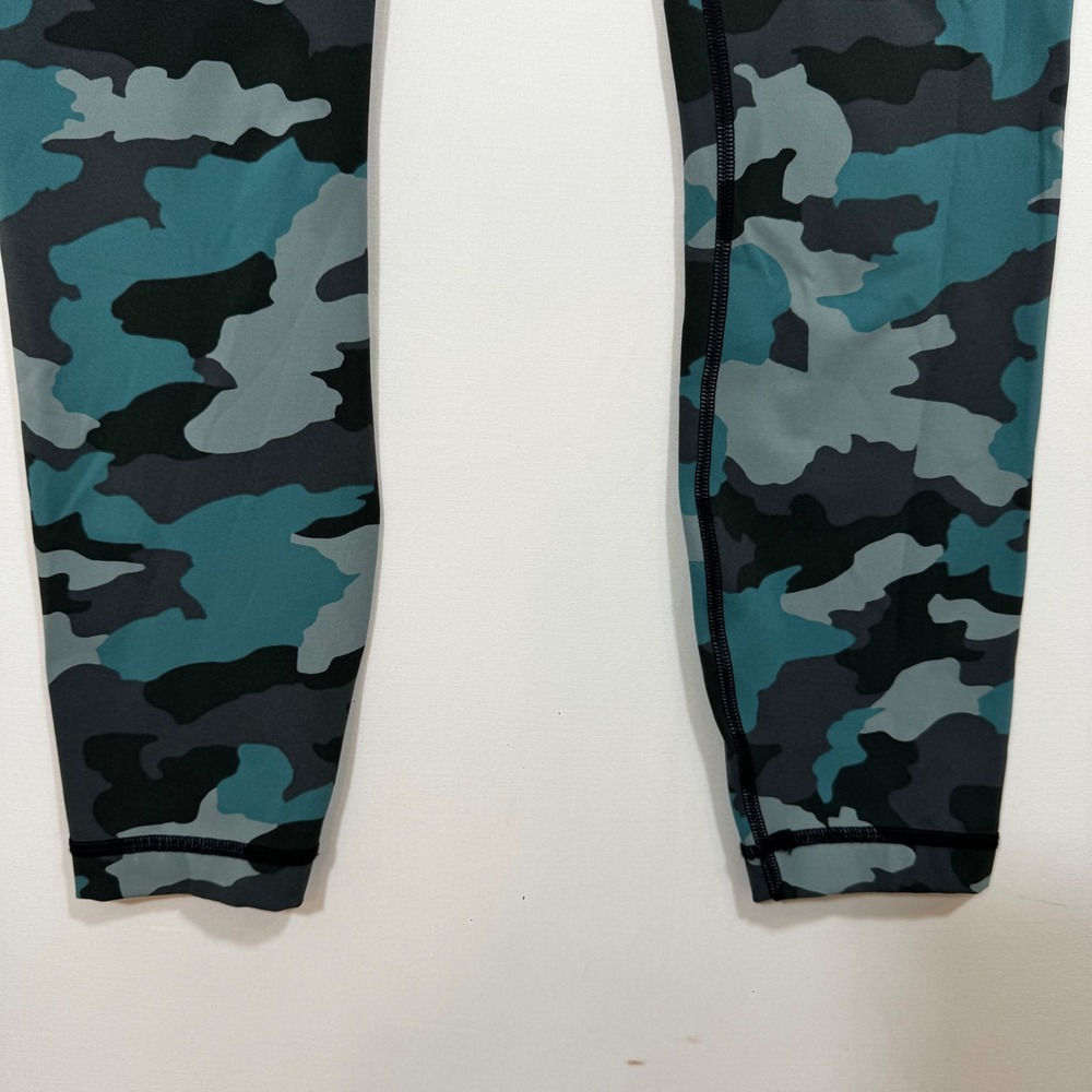 Lululemon Wunder Under High-Rise Tight 25" Teal Camo 6 Gym Yoga Athletic Workout - Picture 4 of 8